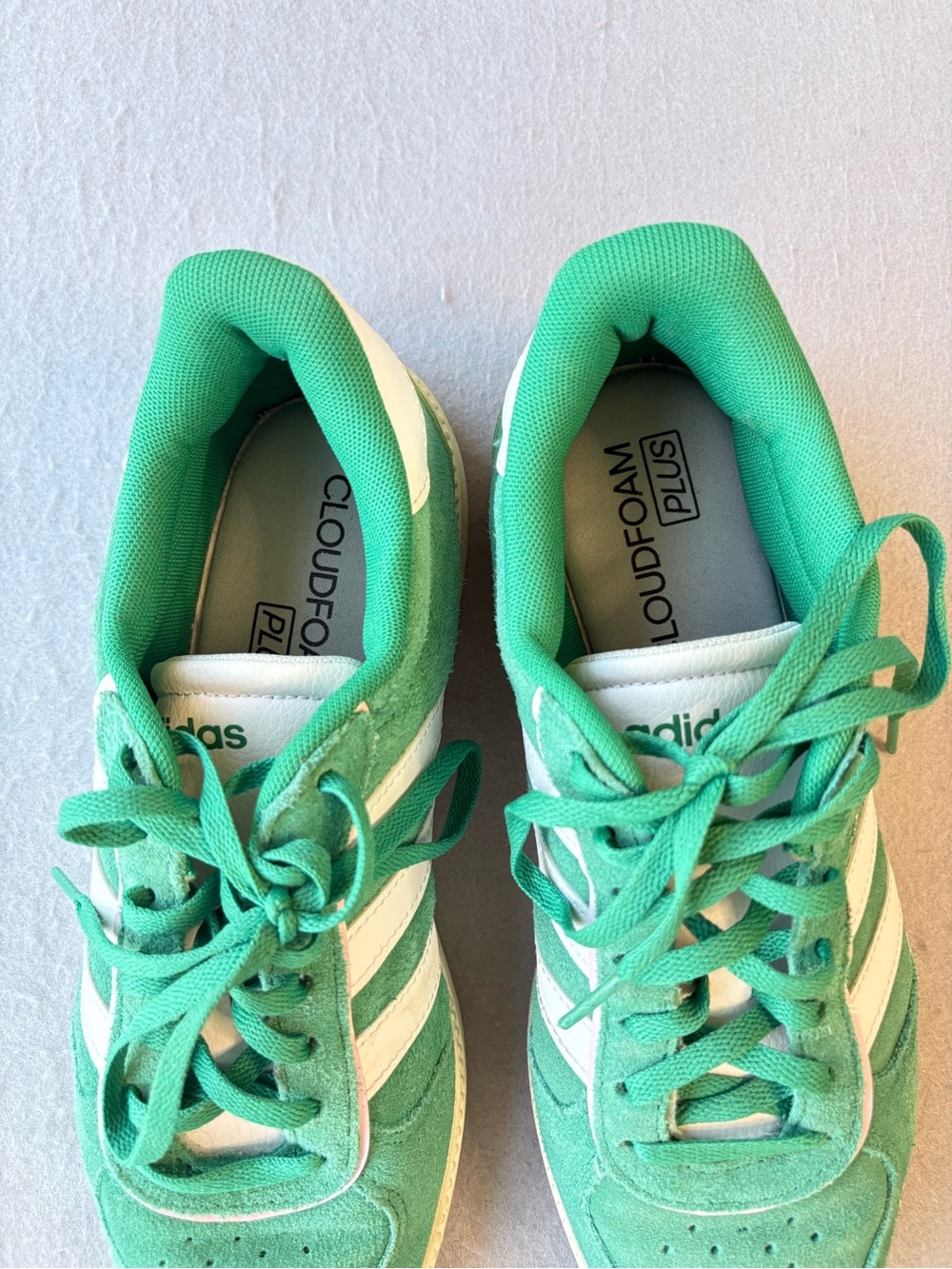Adidas Breaknet Sleek Green White Women's Size 8 (fits like 8.5) - Picture 7 of 7
